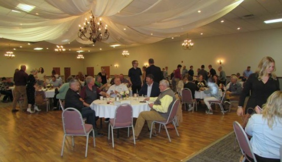 Students and Parents gather at Romer's Banquet hall to honor outstanding students. 